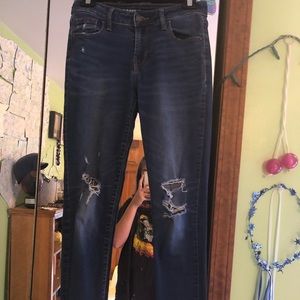 Old Navy distressed rockstar skinny jeans